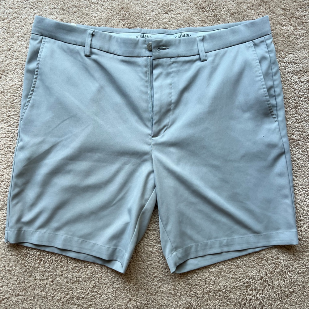 Callaway Gray Flat Front Shorts